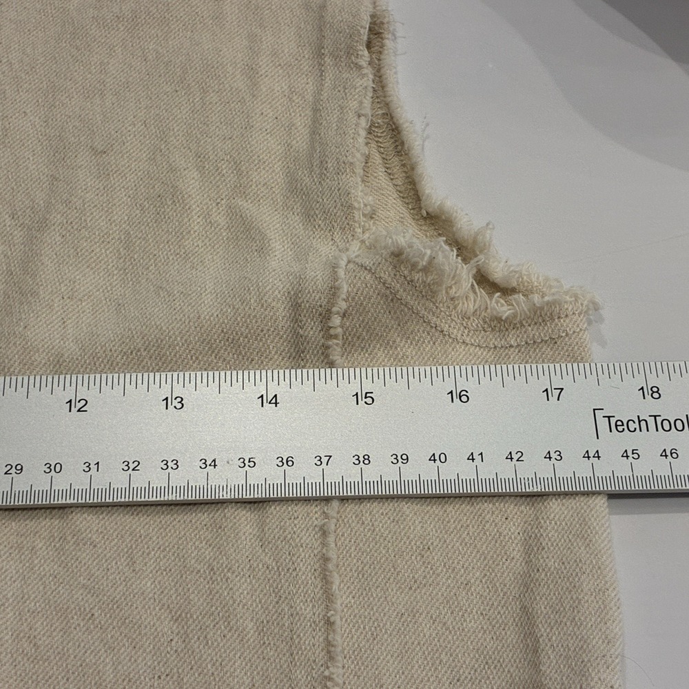Intique Lagenlook Linen Blend Maxi Dress Size S Oatmeal Sleeveless Minimalist - Picture 7 of 10